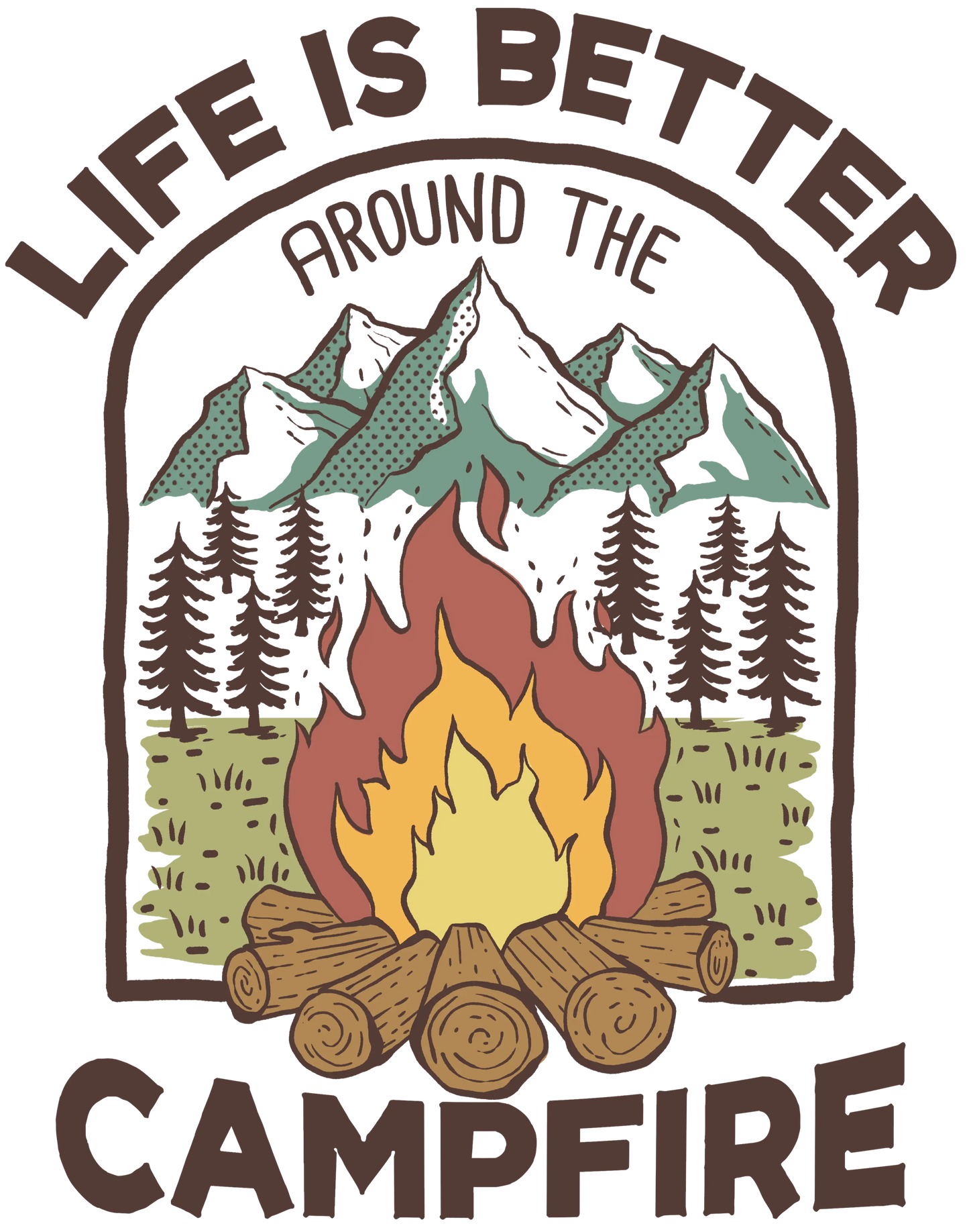 Campfire Design - DTF Ready To Press