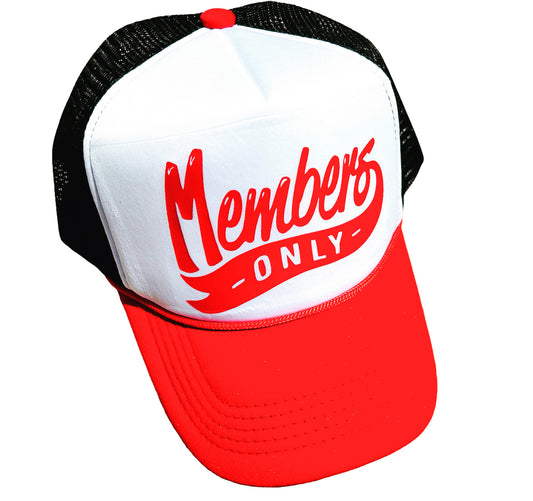 MEMBERS ONLY TRUCKER HAT -BY TOP40BRAND-