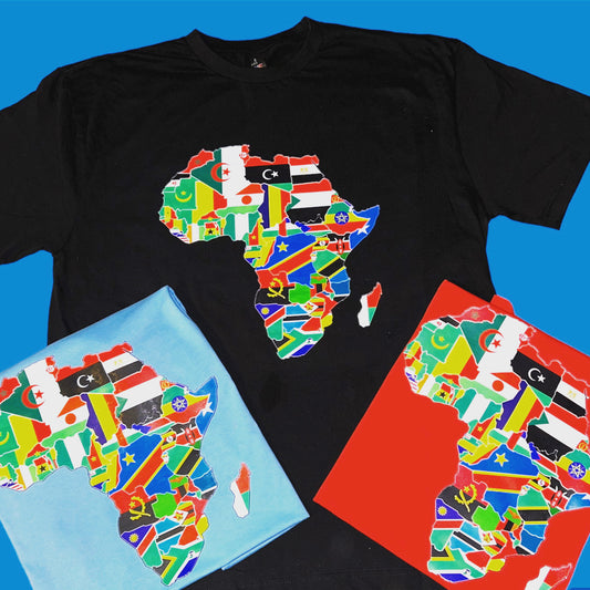 ONE AFRICA -TSHIRT BY TOP40BRAND- ALL SIZES AND COLORS AVAILABLE