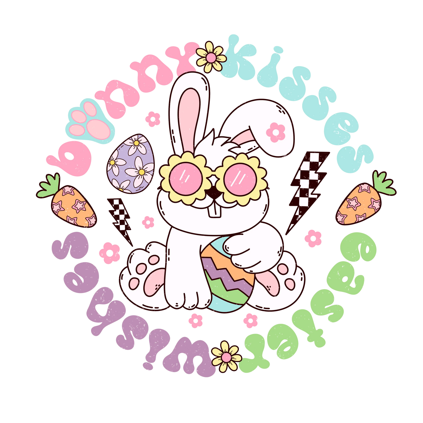 Funny Easter Wishes Design - DTF Ready To Press