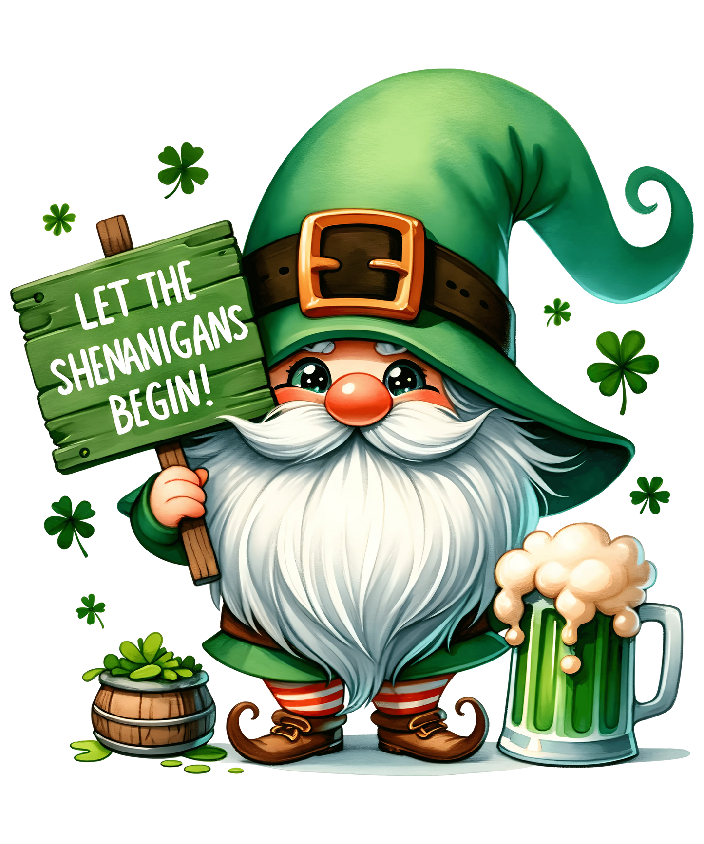 St Patricks Day Let The Shenanigans Begin Design - DTF Ready To Press