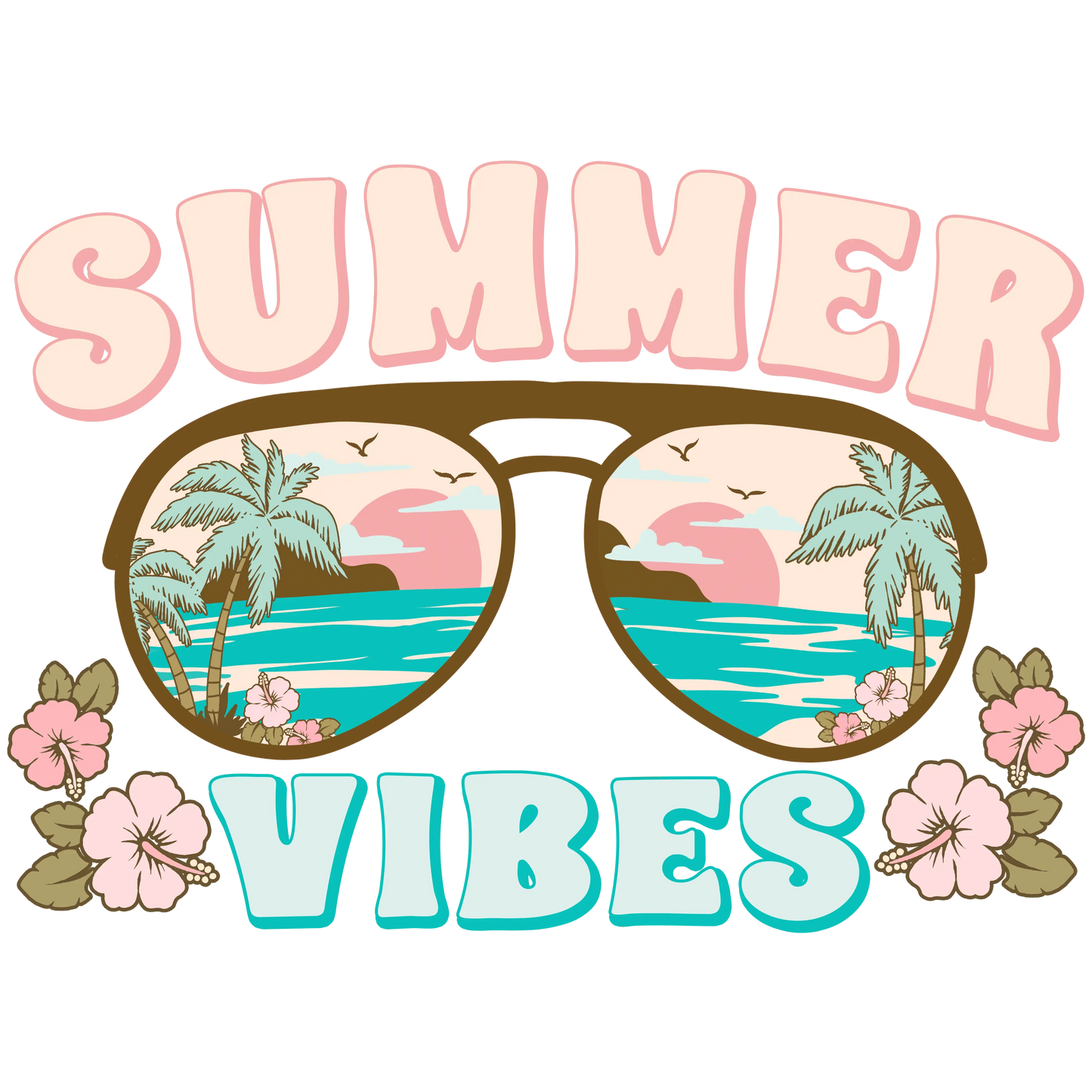 Cool Summer Vibes Design - DTF Ready To Press