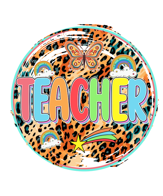 Colorful Teacher Design - DTF Ready To Press