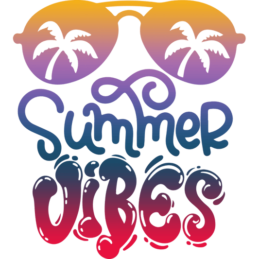 Retro Summer Vibes Design - DTF Ready To Press