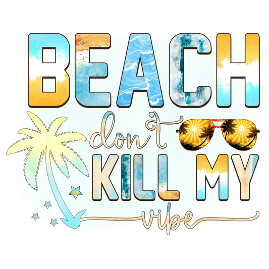 Beach Lover Design - DTF Ready To Press